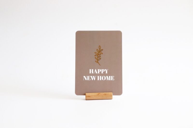 Ansichtkaart Happy new home