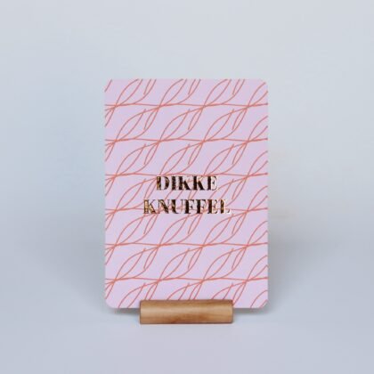 Ansichtkaart Dikke knuffel