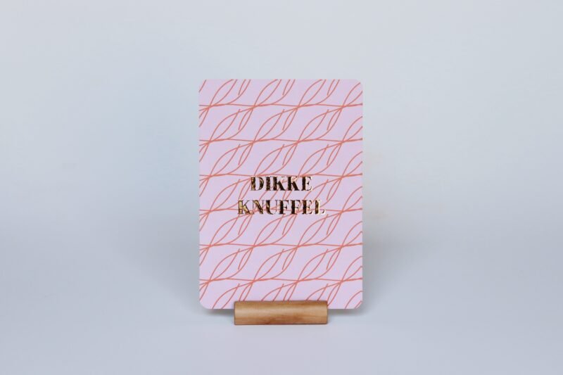 Ansichtkaart Dikke knuffel