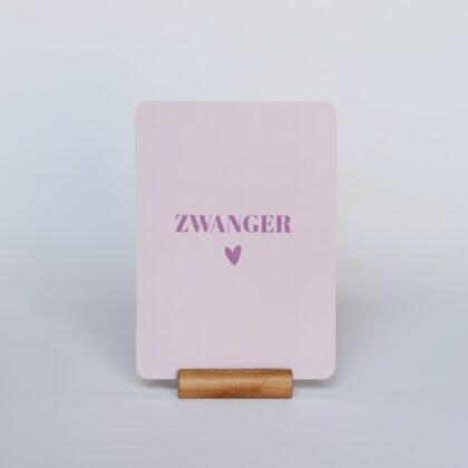 Ansichtkaart Zwanger