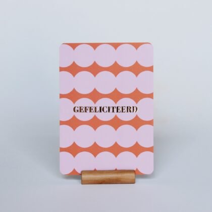 Ansichtkaart Gefeliciteerd