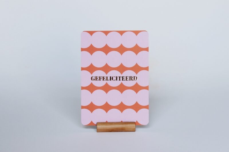 Ansichtkaart Gefeliciteerd