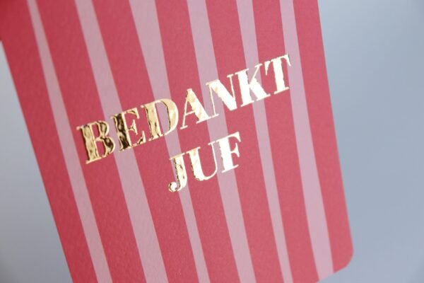 Bedankt juf roze - Afbeelding 2