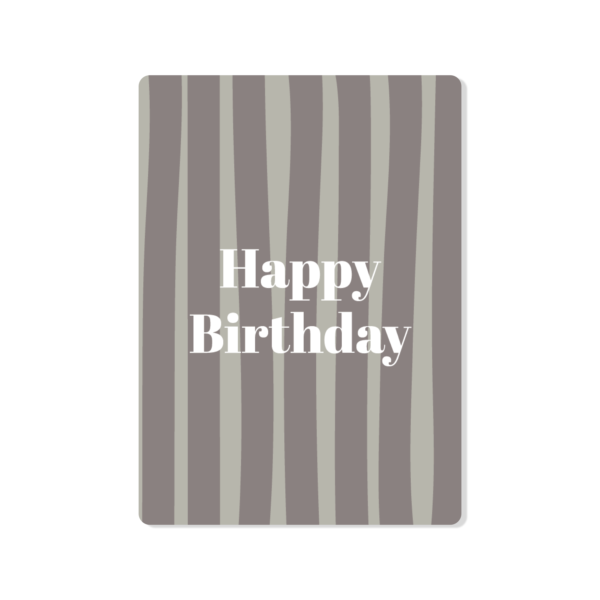 Happy Birthday beige