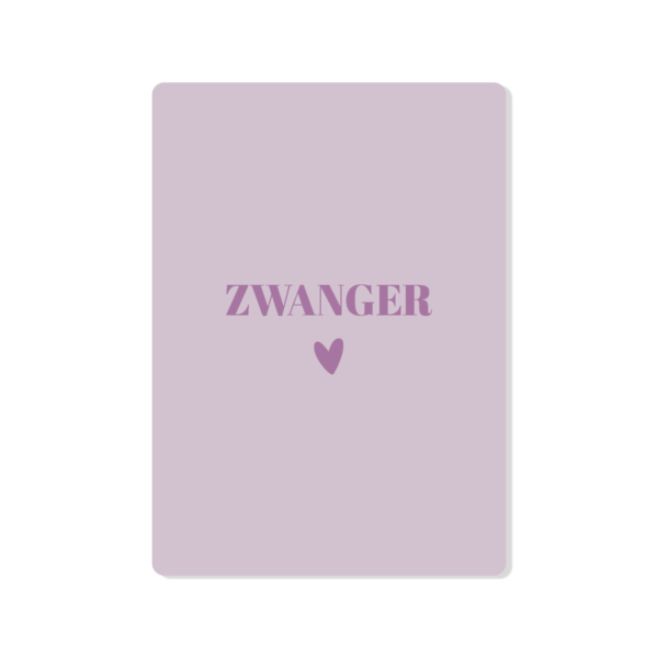 Ansichtkaart Zwanger