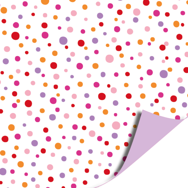 Cadeaupapier Polka Party Pink
