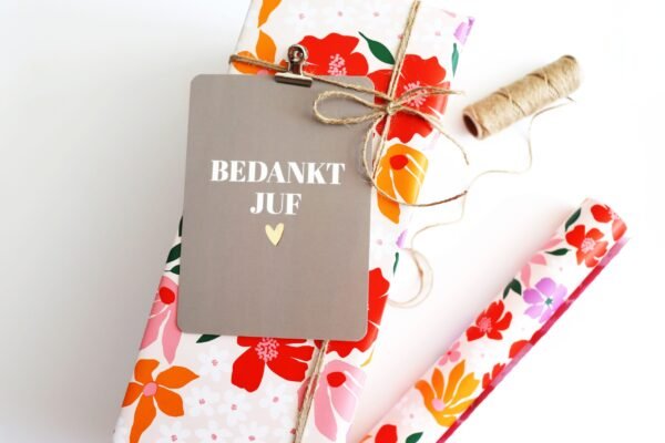 Cadeaupapier Floral Vibes Roze