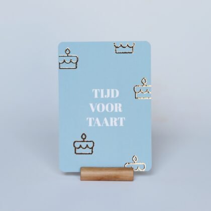 Ansichtkaart Tijd voor Taart
