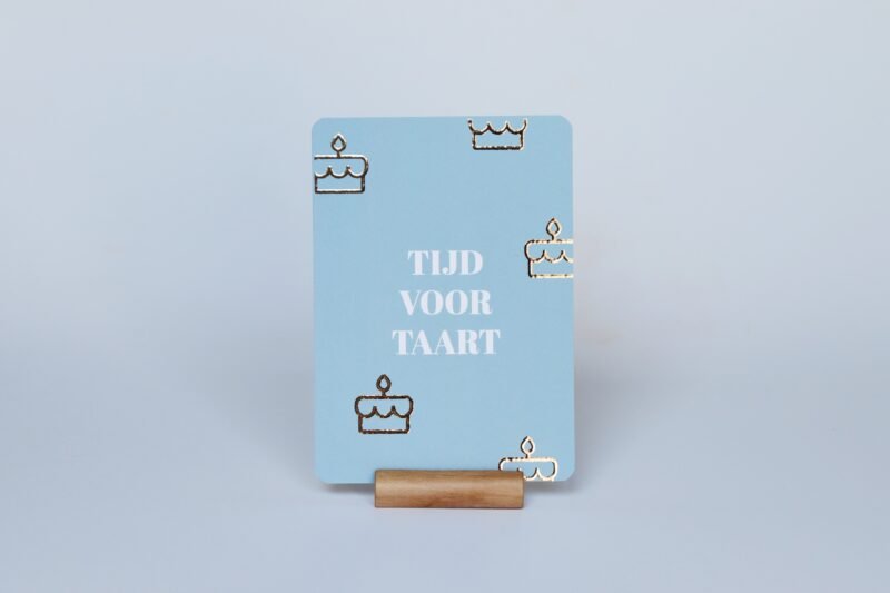 Ansichtkaart Tijd voor Taart