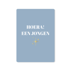 Hoera, een jongen!
