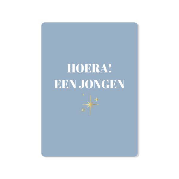 Hoera, een jongen!