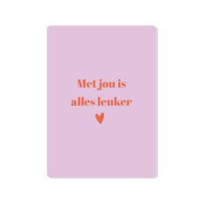 Met jou is alles leuker