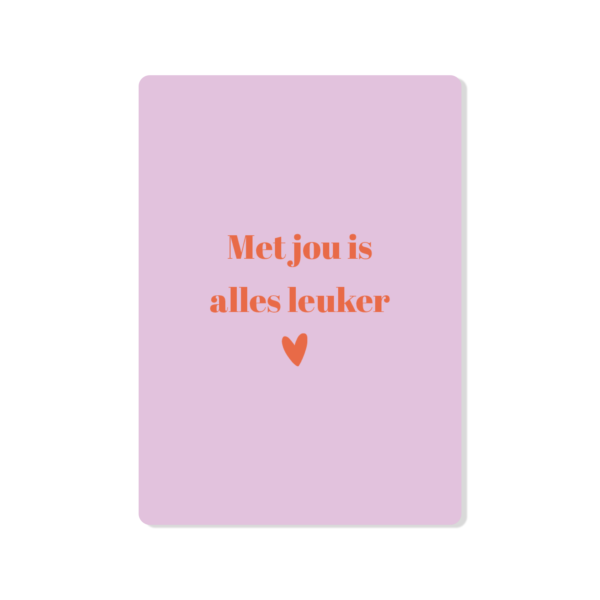 Met jou is alles leuker