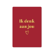 Ik denk aan jou rood