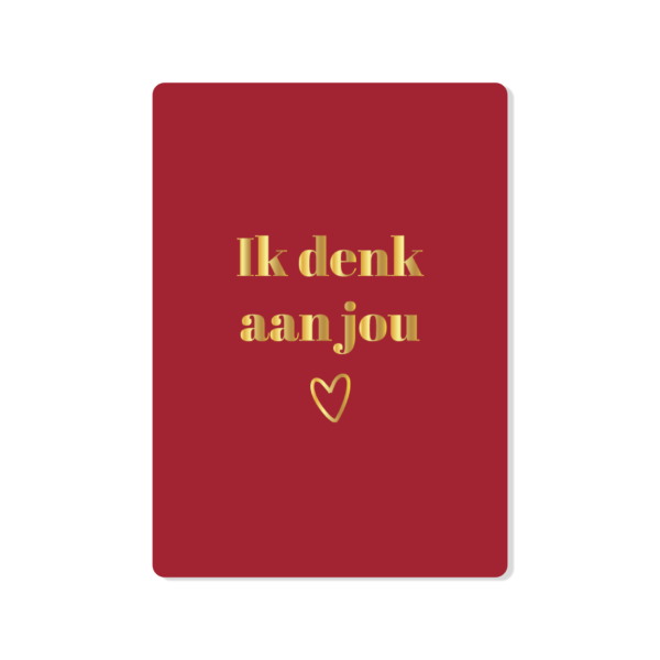 Ik denk aan jou rood