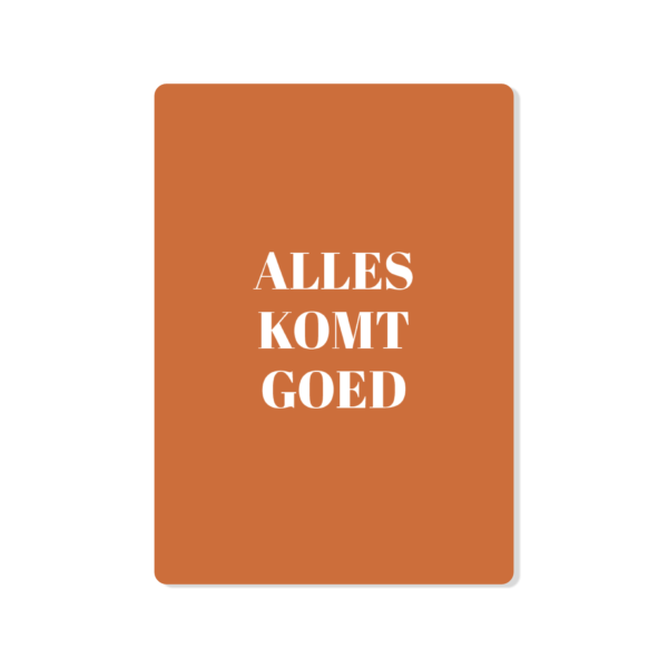 Kaart Alles komt goed