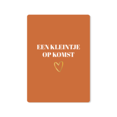 Kleintje op komst
