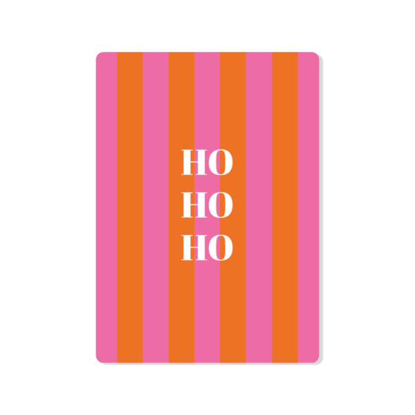 Kerstkaart Ho Ho Ho