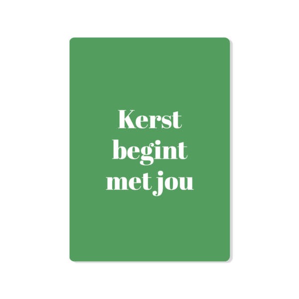 Kerst begint met jou