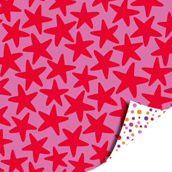 Cadeaupapier Starry Night Pink