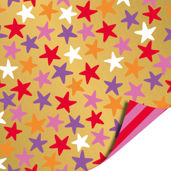 Cadeaupapier Starry Night Gold