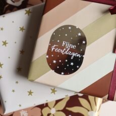 Sticker Fijne Kerst ster