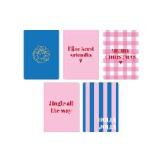 Kaartenpakket Kerst blauw
