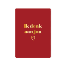 Ik denk aan jou rood