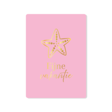 Fijne vakantie Zeester