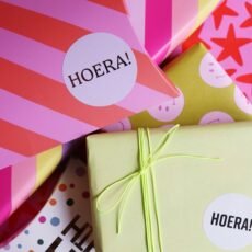 Gondeldoosje Gestreept roze