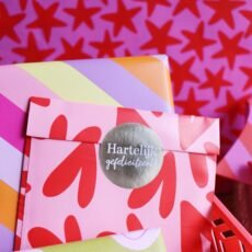 Sticker - Hartelijk Gefeliciteerd