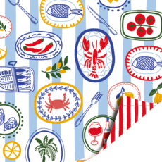 Cadeaupapier Mediterranean Fiesta