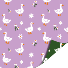 Cadeaupapier Goose Lila