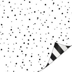 Cadeaupapier Streep zwart/wit