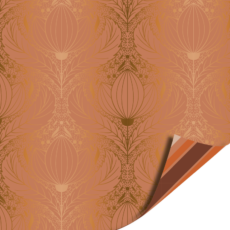 Cadeaupapier lotus koper