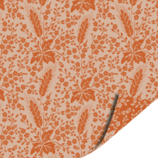 Cadeaupapier bloem oranje