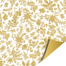 Cadeaupapier Kerst gouden bloem