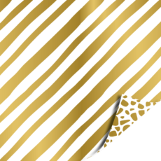Cadeaupapier Kerst gouden streep