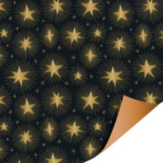 Cadeaupapier Kerst Ster zwart