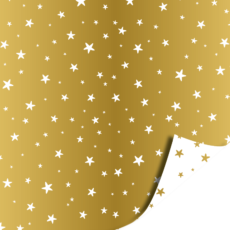 Cadeaupapier Kerst gouden ster