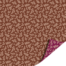 Cadeaupapier bloem bruin