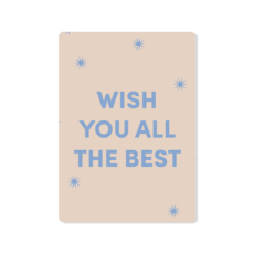 Kerstkaart Wish you all the best