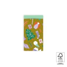 Cadeauzakje Kerst S - 5 stuks