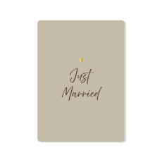 Ansichtkaart Just Married