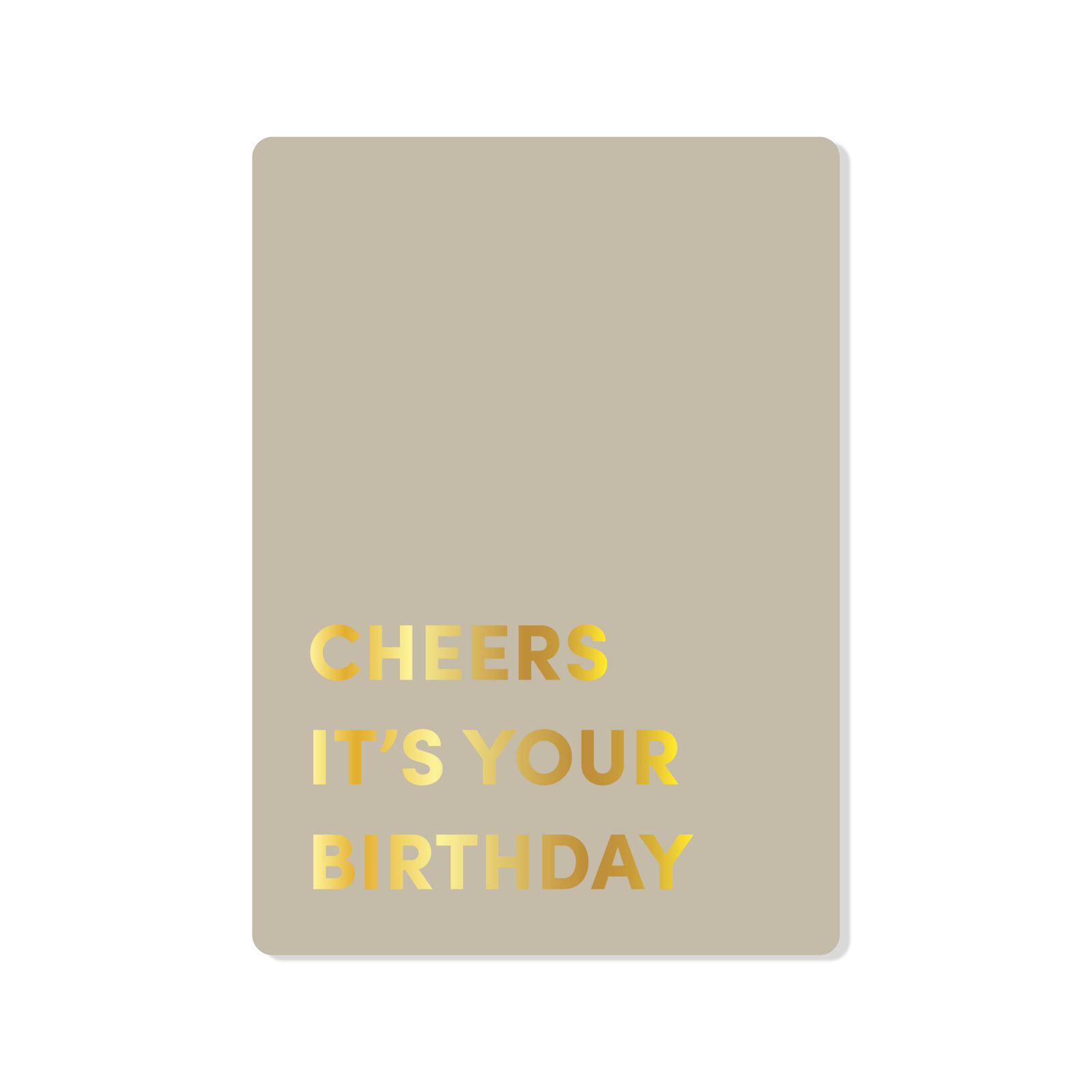 Ansichtkaart Cheers it's your birthday
