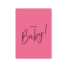 Ansichtkaart Baby Roze