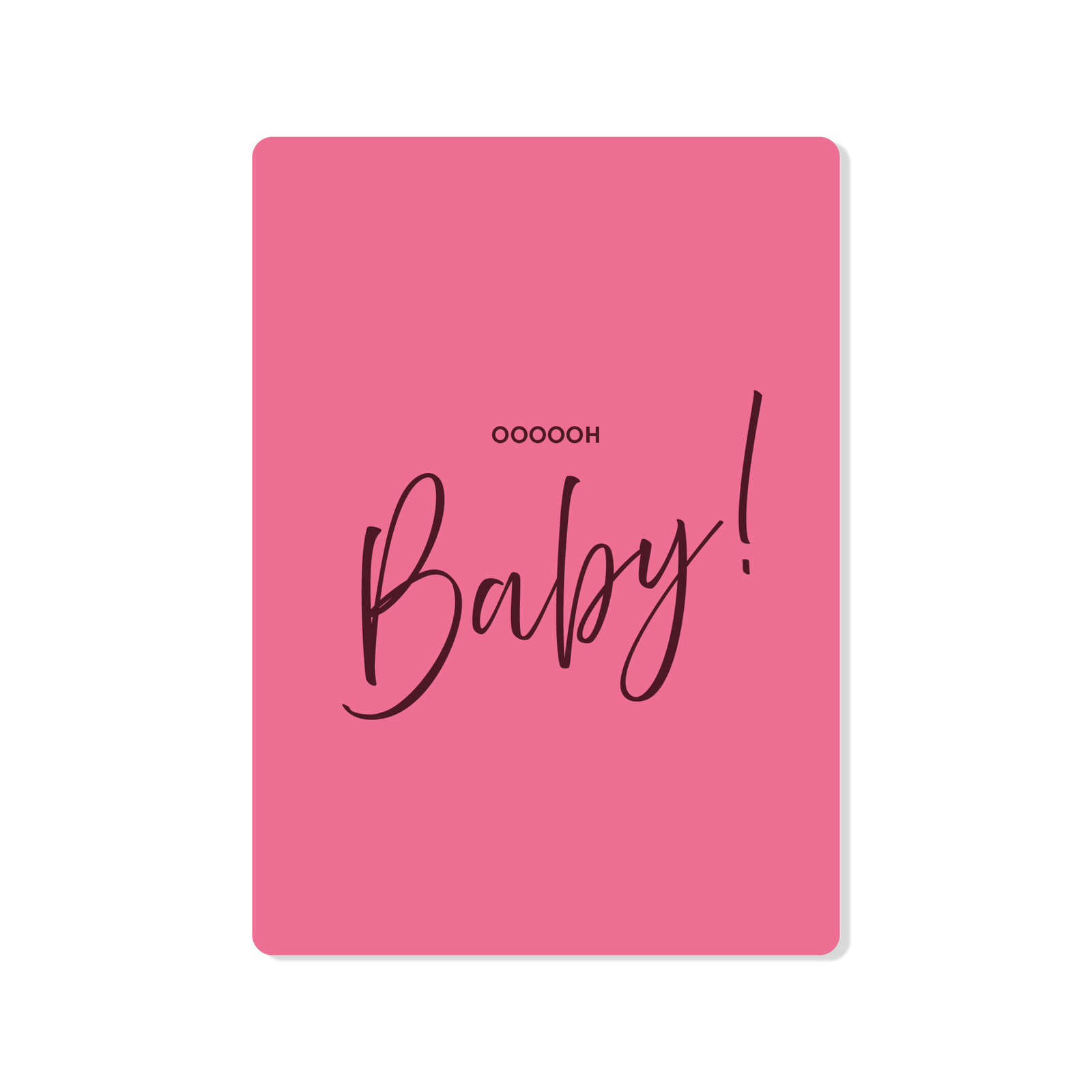 Ansichtkaart Baby Roze
