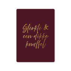 Ansichtkaart Sterkte knuffel