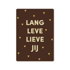 Ansichtkaart Lang leve lieve jij