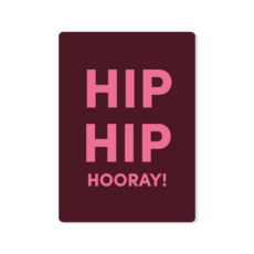 Ansichtkaart Hip Hip Hooray